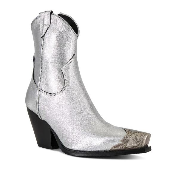 Free People Shoes - Free People Brayden Western Boot in Pewter Size 38 (size 8 US)